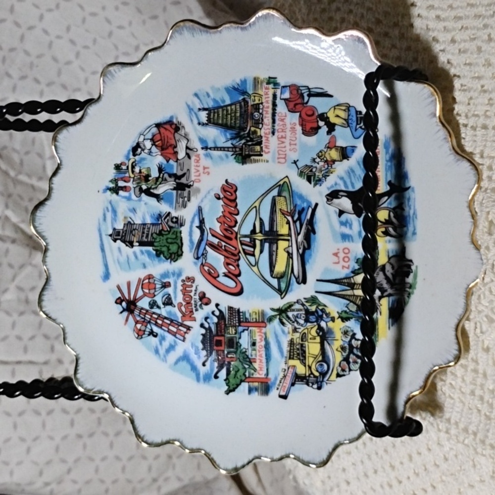 Vintage California Souvenir State Collector's Plate